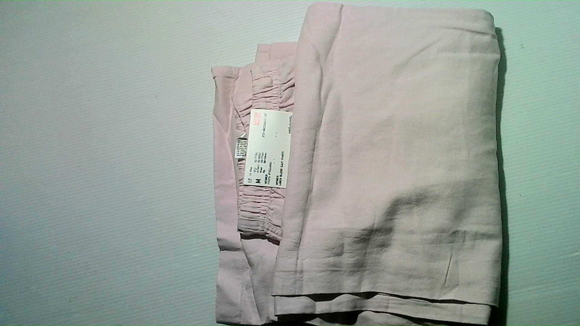 pink cotton long trousers