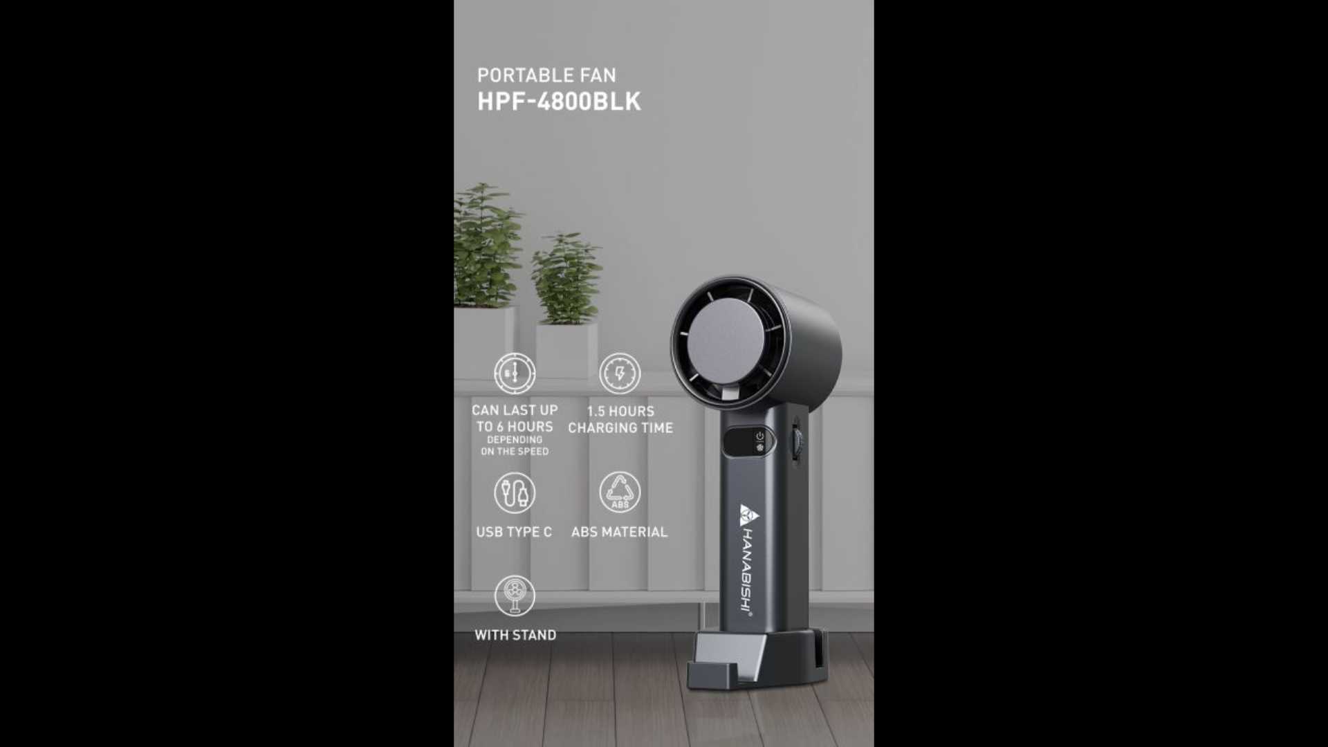 Portable Fan HPF-4800BLK