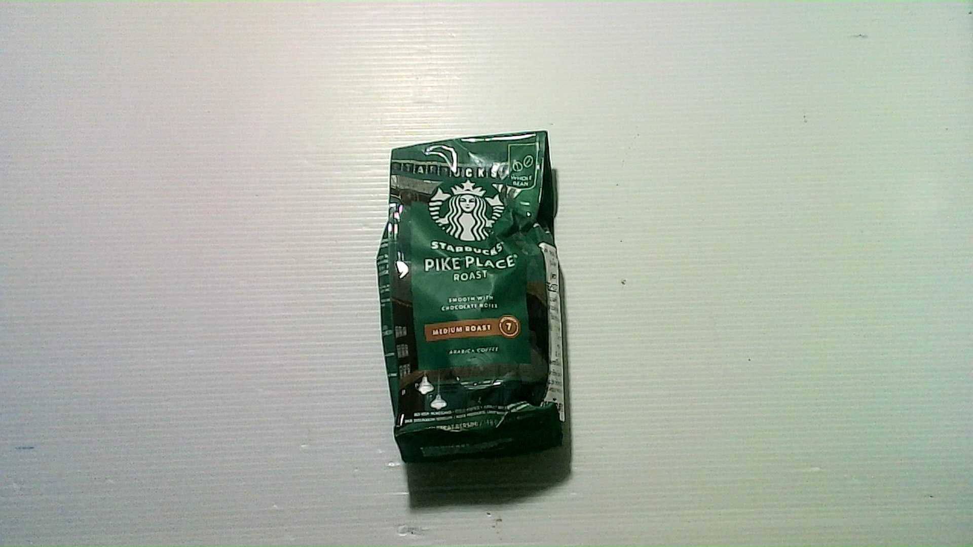 Starbucks Pike Place roasts coffee.