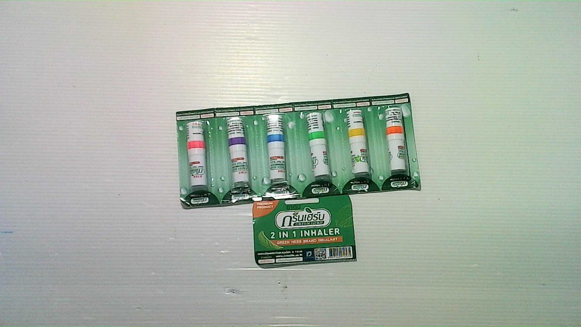 Green Herb 2 in 1 Inhaler (Pack of 6)